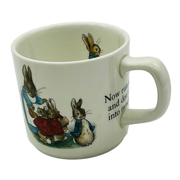 Wedgwood Peter Rabbit 3 Piece Nursery Set Plate Mug Oatmeal Bowl England Ceramic - Picture 13 of 16